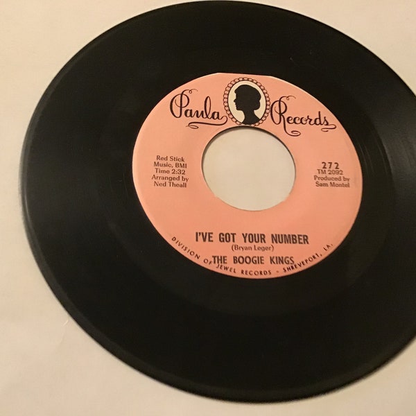 The Boogie Kings soul 45 rpm record on Paula # 272 ( Bony Moronie ) flip side is ( I’ve got your number )