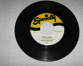 1950s 45 rpm rock and roll Little Richard on specialty  # 606  ( jenny jenny ) flip side is ( miss ann  )