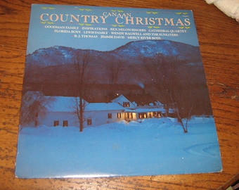 1981  33-1/3 rpm LP Canaan country christmas " gospel groups singing christmas songs"  on canaan records # - CAS-9877