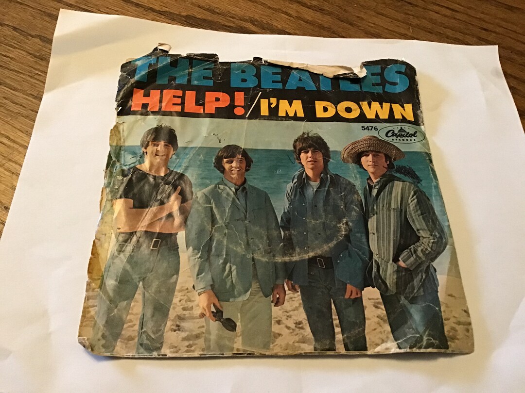 The Beatles Help With Picture Sleeve 45 Rpm Record # 5476 ( Help ...