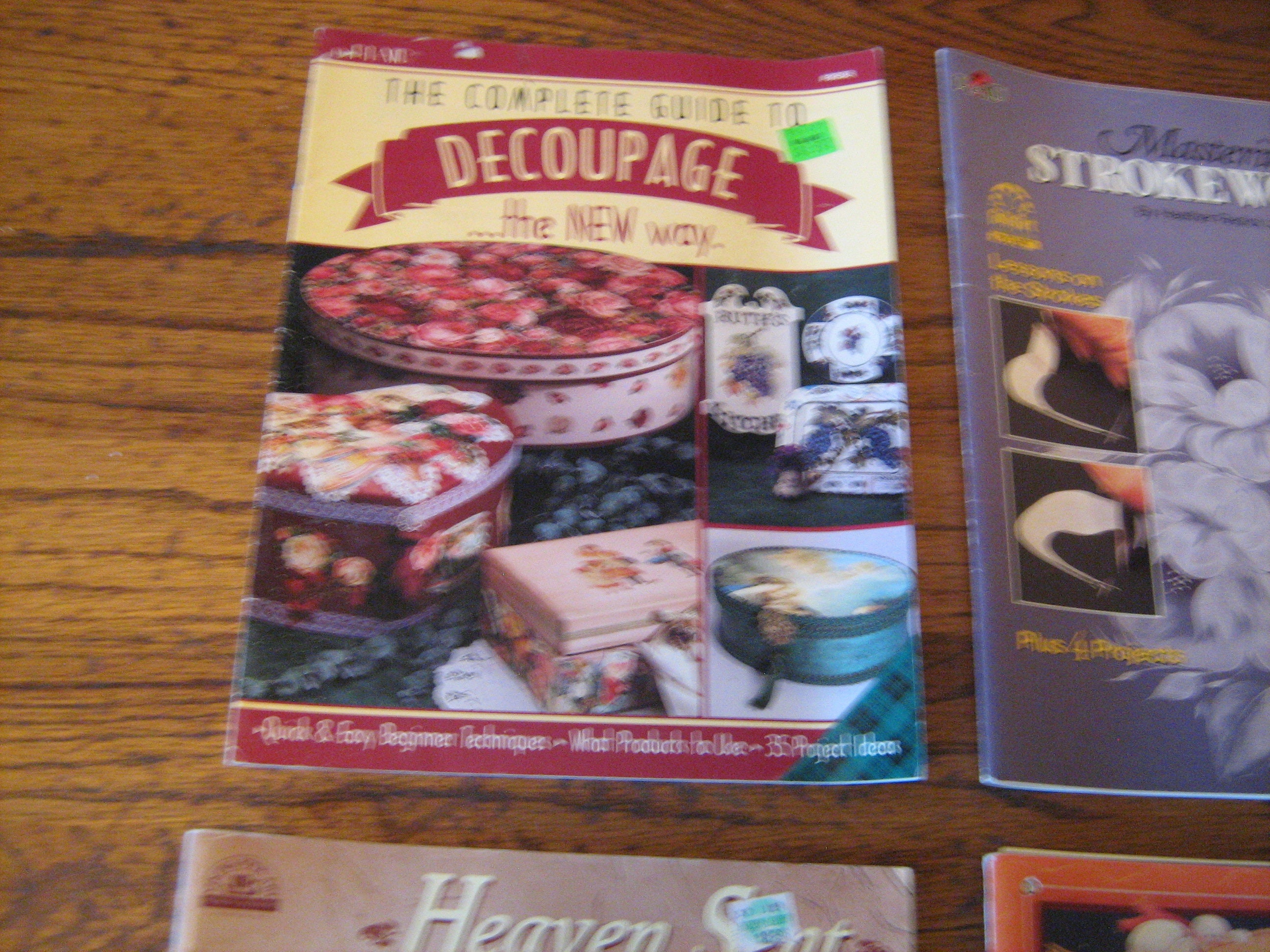 4 Craft Painting/ Tole Painting Books Mastering Strokework, Guide to