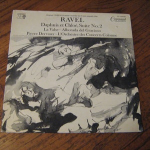 1950s classical LP Ravel Daphnis Et Chloe Suite no.5 Pierre Dervaux  on command records  # cc-11005 sd   33-1/3 rpm
