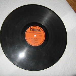 vintage 10&quot; 78 rpm Don Cornell on coral # 61253 ( all at once ) flip side is ( no man is an island )