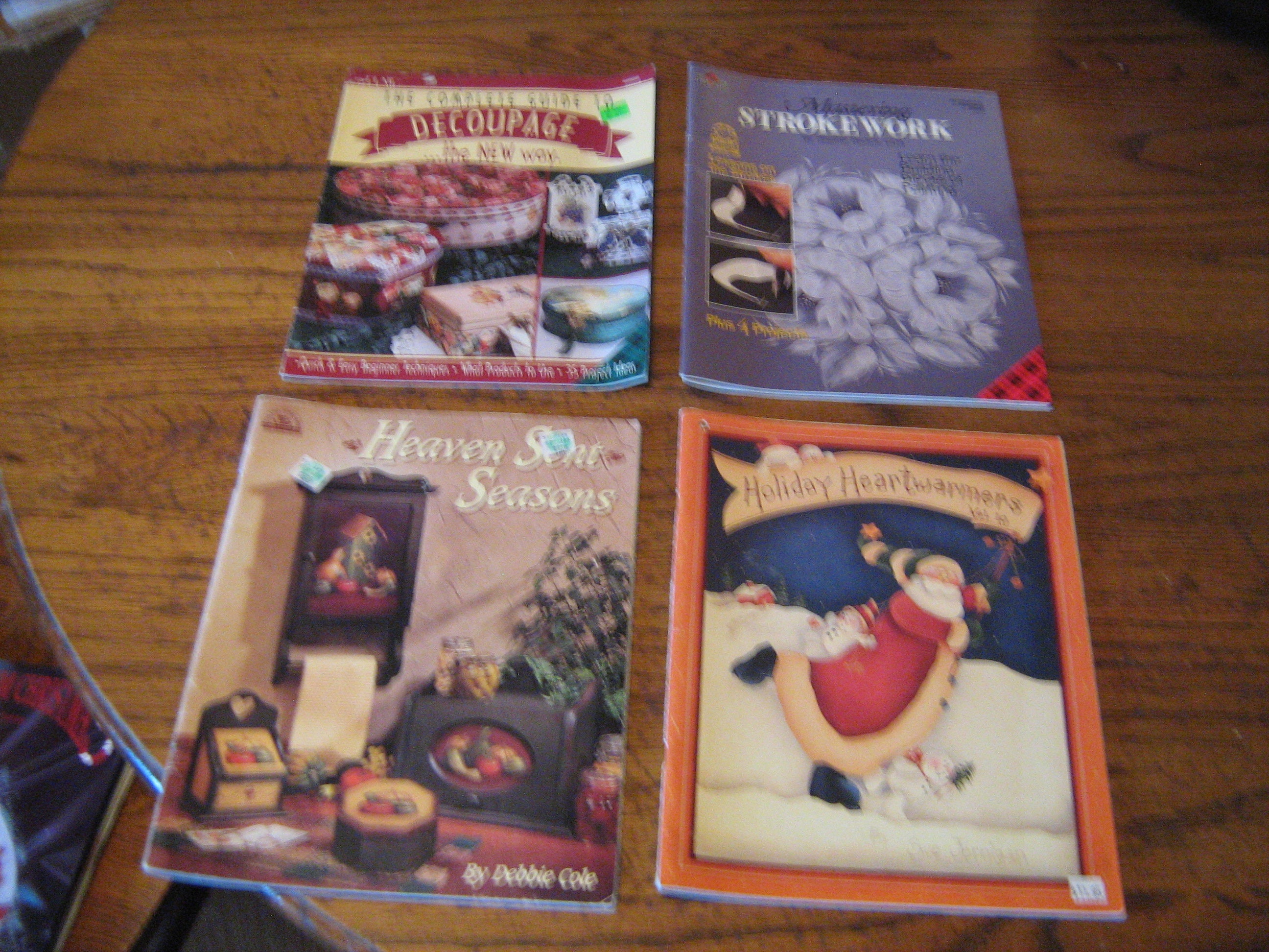4 Craft Painting/ Tole Painting Books Mastering Strokework, Guide to