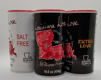 Louisiana Love Cajun Seasoning Blends Starter Set-16oz