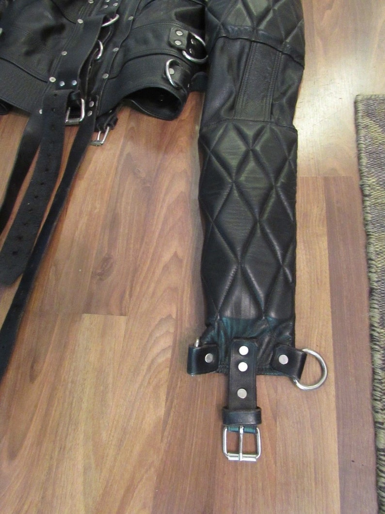 Genuine Real Leather Straitjacket Restricted Bondage Straight Etsy
