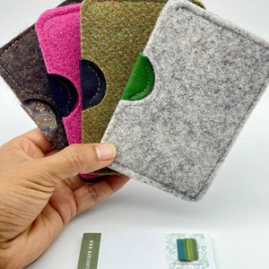 Felt and leather business card holders image 1