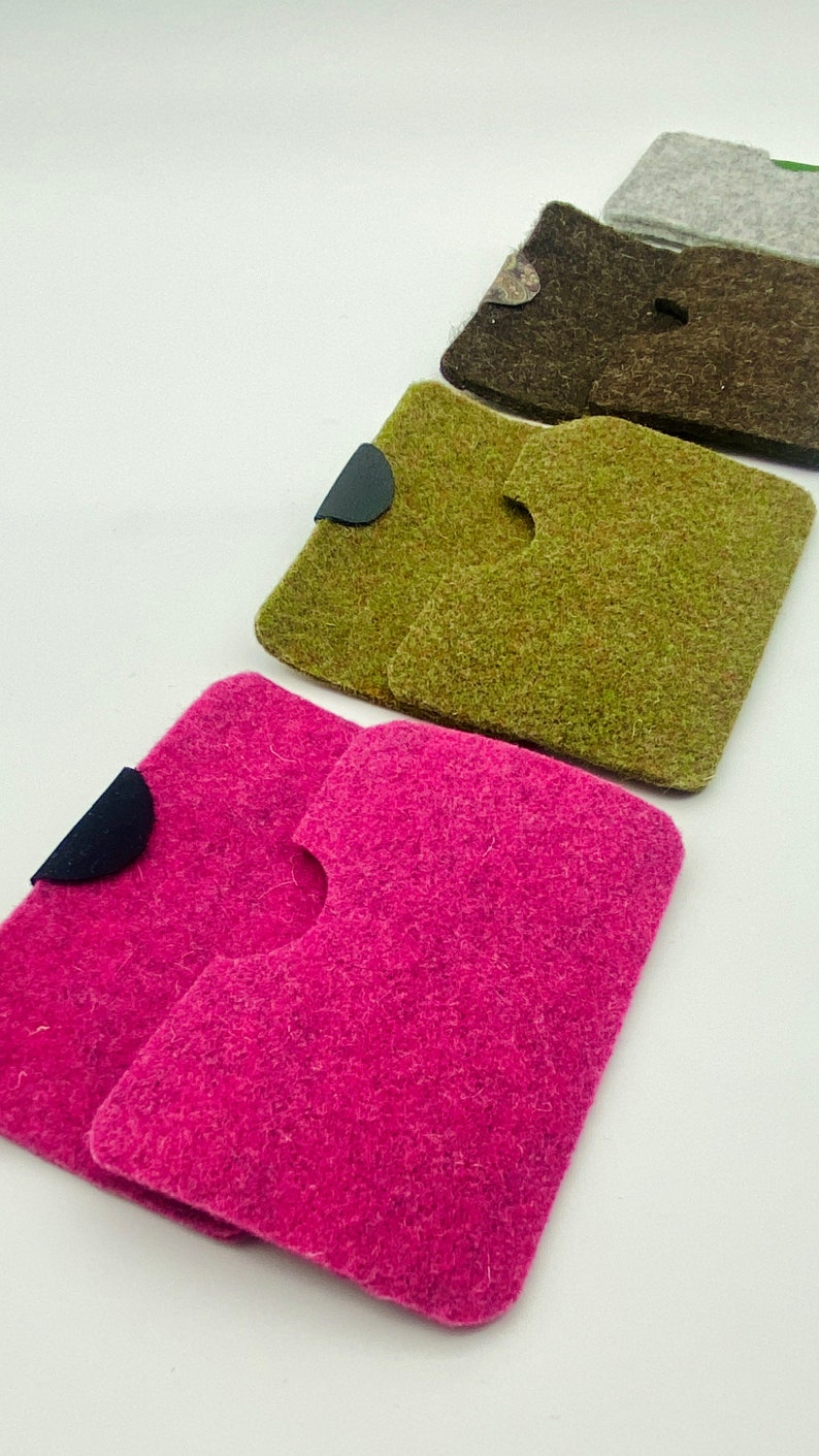 Felt and leather business card holders image 9