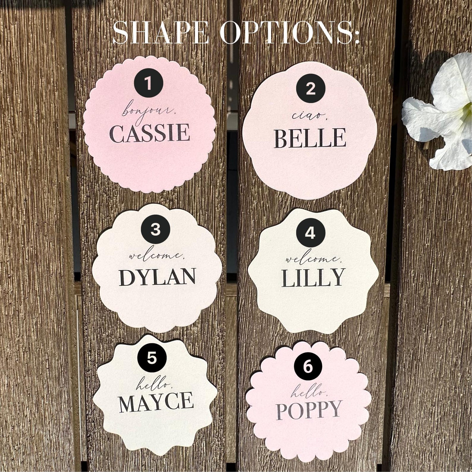 Custom Printed Place Cards, Wedding Place Cards, Baby Shower Place ...