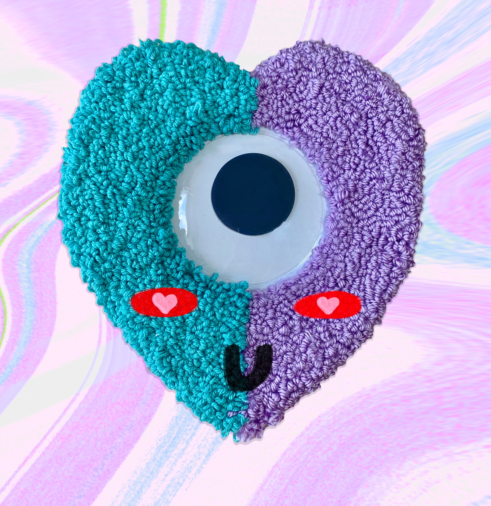 Eye Love You Heart Mit Googly Eye Etsy