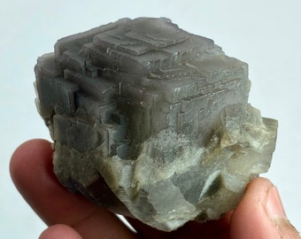 158 Gram Beautiful Cubic FLUORITE  Specimen From Pakistan @... Size : 58x47x40 mm