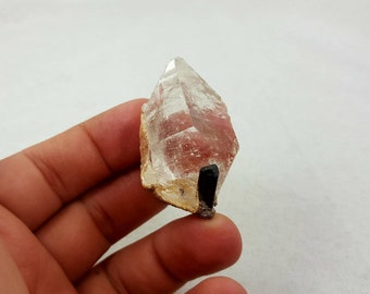 1 Piece Tourmaline with Quartz Specimen  @...A95 Size : 49×30×26 mm