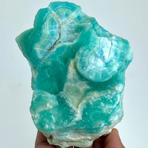 920 Gram Amazing  Natural Blue ARAGONITE CRYSTAL Specimen From Afghanistan @..Size : 135x95x47 mm