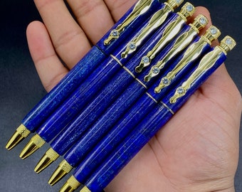 20 Gram Top Quality Unique LAPIS LAZULI Ink Pen Hand Made From Afghanistan @..Size : 98x72x18 mm