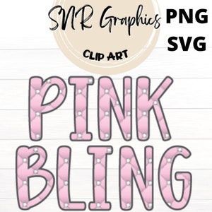Pink Bling Tufted Letters Clipart, Quilted Font (PNG, SVG)