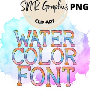Aquarel letters PNG met verf en dash line, aquarel lettertype, sport thema Clipart alfabet lettertype voor digitale download, POD, ready print