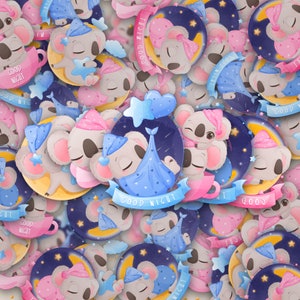 Baby Koala Stickers, Set of 20 Stickers, Sticker, Journal Sticker, Die Cut Stickers, Baby Shower, Gender Reveal, Boy, Girl Cute