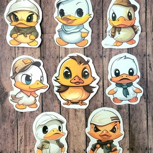Kawaii Duck Magnets, Decorative Magnets, Duck Decor Magnet, Fridge Magnet, Cartoon Duck Magnet, Cute Baby Duck Magnets, Ducks in Hats