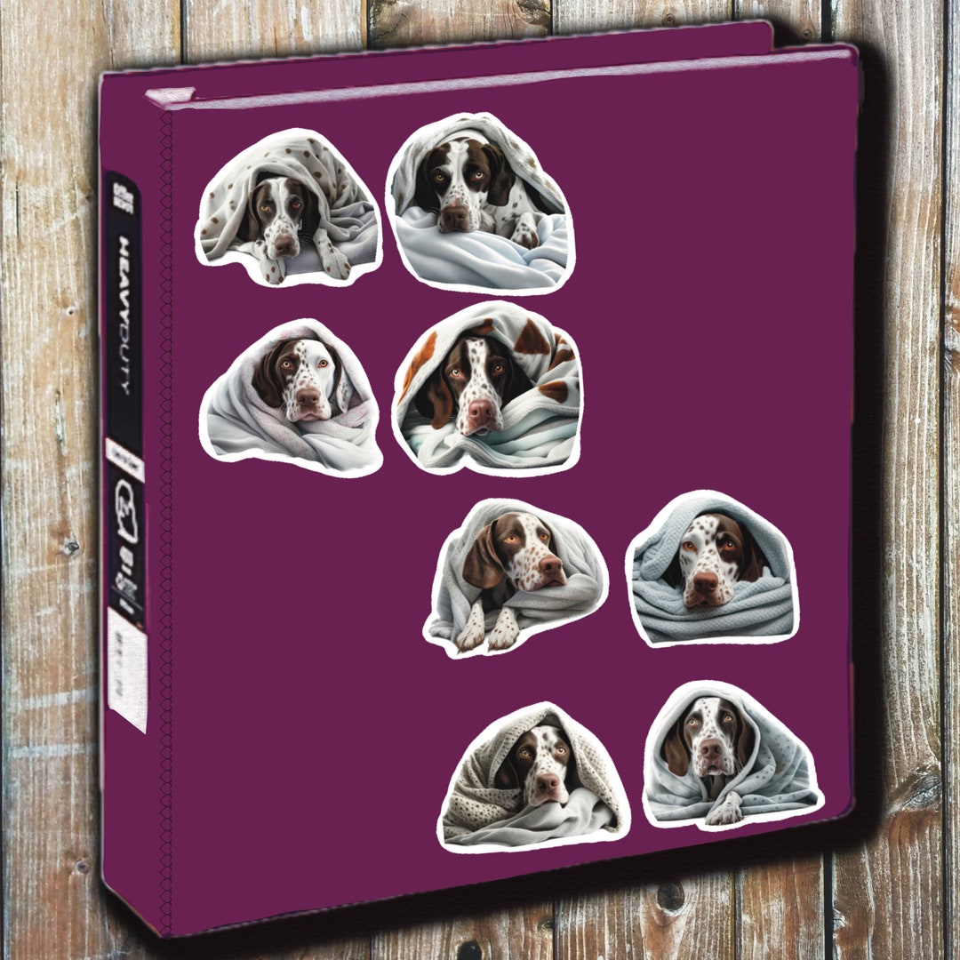 English Pointer Dog Sticker Set, Watercolor Pet Stickers - Etsy