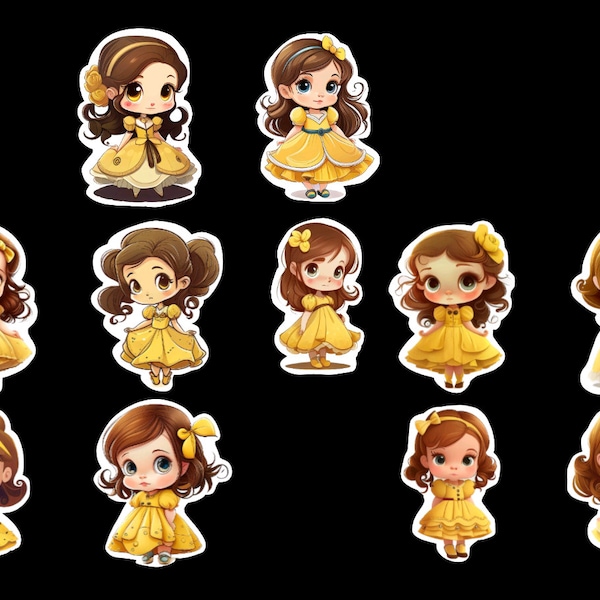 Beauty And The Beast Princess Magnets, Decorative Magnets, Princess Magnets, Fridge Magnets, Princess Decor, Cute Mermaid, Kawaii Girl