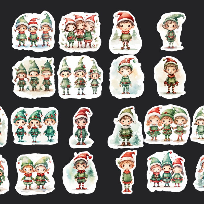 Elf Stickers - Etsy