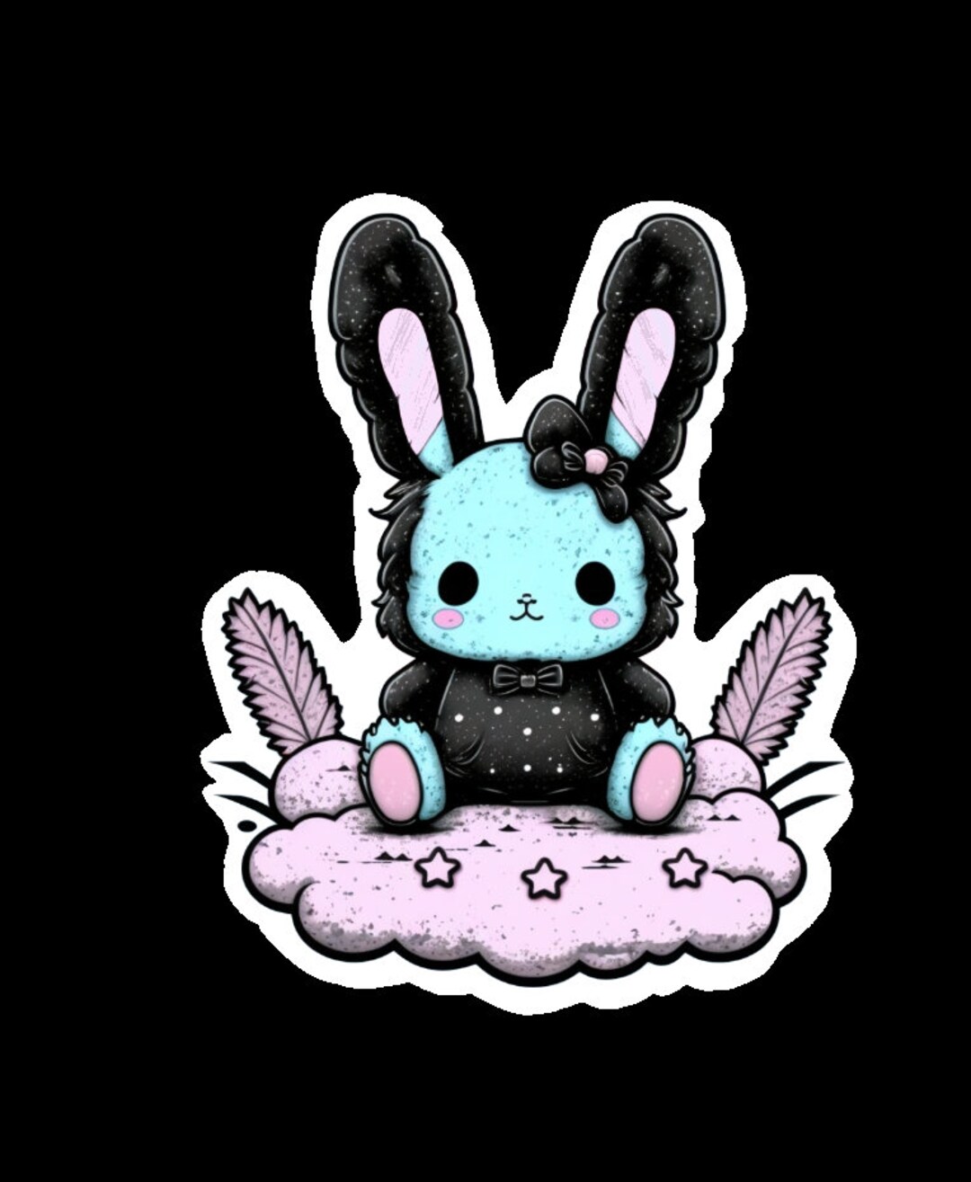 Pastel Goth Bunny Decorative Rabbit Kawaii