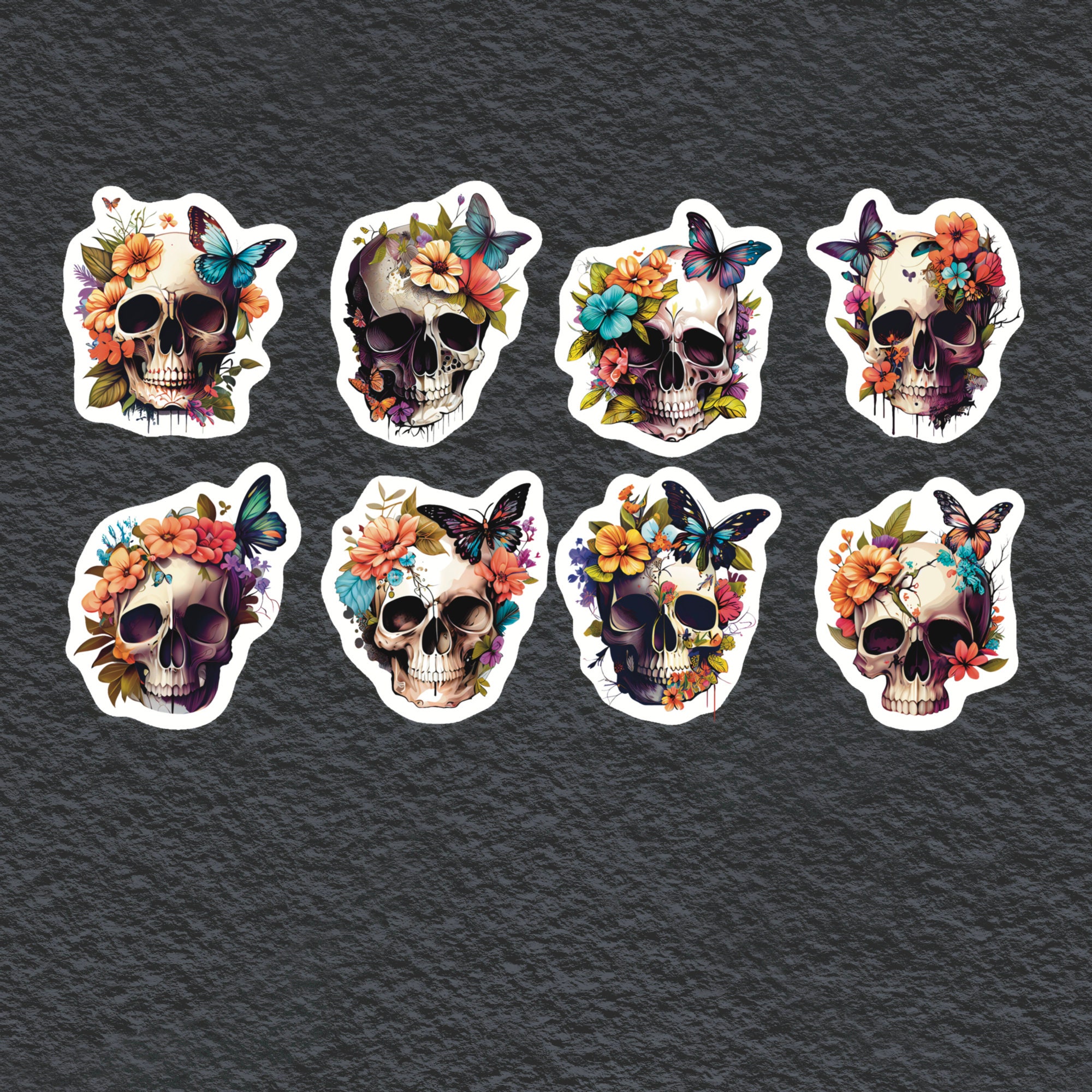 Rebirth Sticker Rebirth Skull Stickers, Set of 24 Stickers, Rebirth Stickers, Skull ...