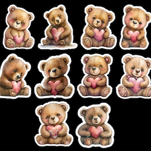 Kpop Photocard Deco Sticker Sheet, Kawaii Bunny Bear Card Making Stickers,  Toploader Deco Stickers, Cupid Heart Ribbon Stickers 