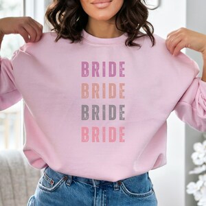 Cute Bride Sweatshirt Gift Wifey Sweatshirt Gift for New Bride Bridesmaid Gift Idea Bride Shirt Bridal Party Gift