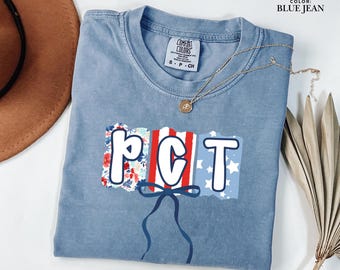 PCT 4th of July Shirt, Patient Care Technician Tee, Comfort Colors USA, Patriotic PCT Gift, Nurse Appreciation, American, Independence Day