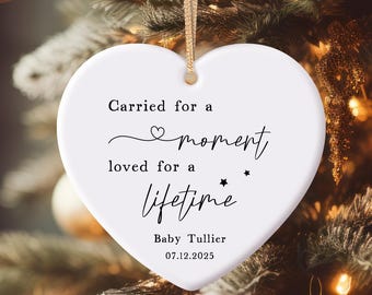 Personalized Memorial Ornament, In Loving Memory Keepsake, Custom Remembrance Christmas Ornament, Sympathy Gift for Loss of Loved One