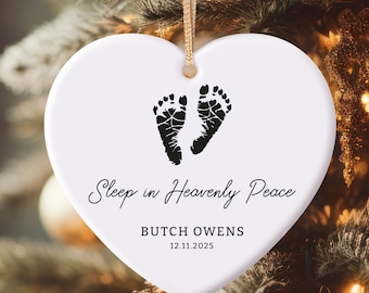 Personalized Memorial Ornament, In Loving Memory Keepsake, Custom Remembrance Christmas Ornament, Sympathy Gift for Loss of Loved One