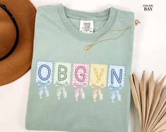 Obgyn Shirt, Obstetrician Gynecologist Bow Shirt, Obgyn Tee, Comfort Colors T-Shirt, Obstetrics Gynecology Gift