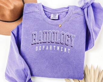 Radiology Department Sweatshirt, X-Ray Tech Crewneck, Radiology Tech Shirt, Rad Tech Gift, MRI Ultrasound Sweater, Radiologic Technologist