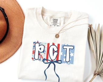 PCT 4th of July Shirt, Patient Care Technician Tee, Comfort Colors USA, Patriotic PCT Gift, Nurse Appreciation, American, Independence Day