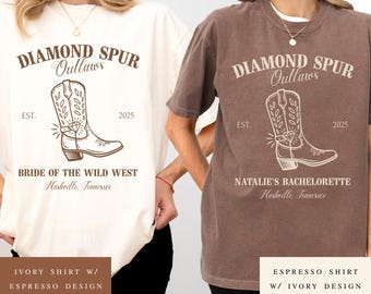 Custom Western Bachelorette Shirts Country Bach Austin Texas Nashville Bachelorette Party Cowgirl Bridal Party Shirts Last Rodeo