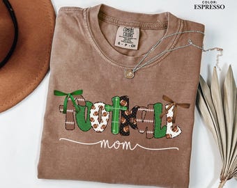 Football Mom Shirt, Game Day Comfort Colors Football Tee, Football Mama Shirt, Fall Football Mom Shirt, Mom Football T-Shirt, Game Day Shirt