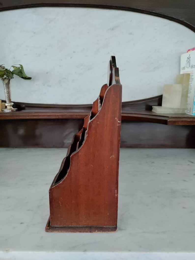 Vintage Edwardian Wooden Letter Rack. Desk Tidy. Stationery - Etsy