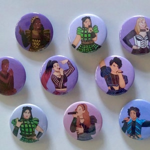 Six The Musical Broadway Cast Pin Buttons Aragon Boleyn Seymour Clèves Howard Parr Alternate