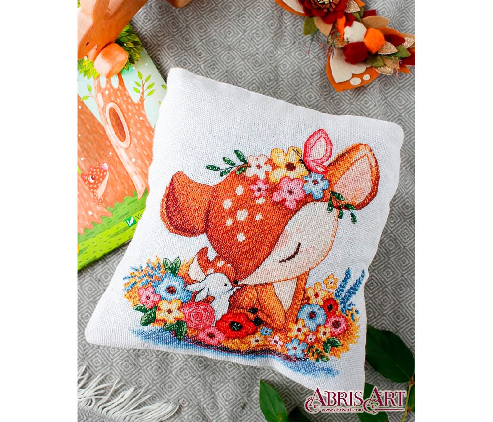 DIY Cross Stitch Kit Pillow Case 11.8x11.8 inch / 30x30 cm | Etsy