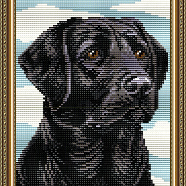 DIY Diamond painting kit Dog Labrador Retriever, Full square drill Diamond embroidery kit 5D Rhinestones painting kit for Adults and Kids