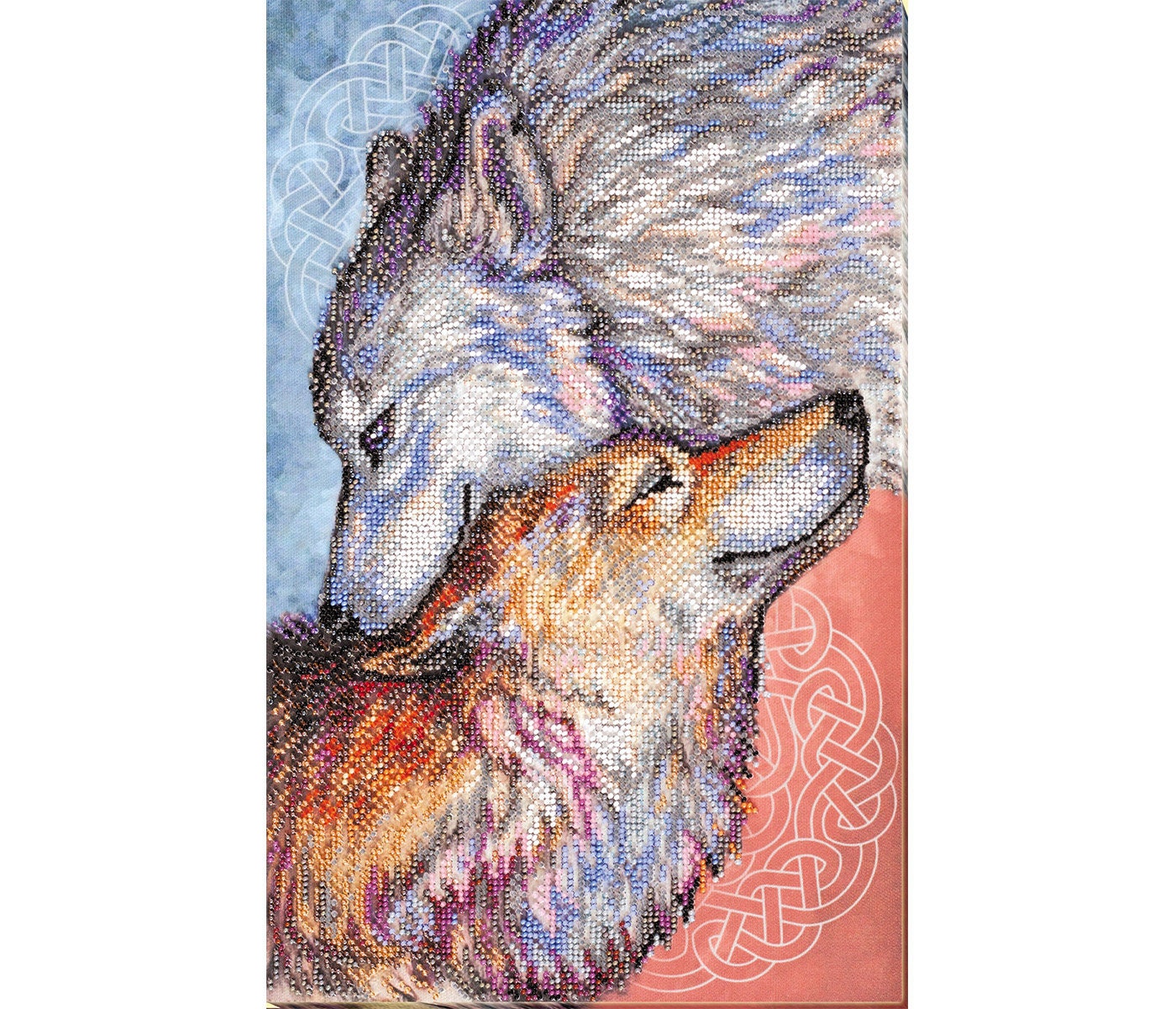 DIY Bead Embroidery Kit Wolf Tenderness Animal Needlepoint Etsy Singapore