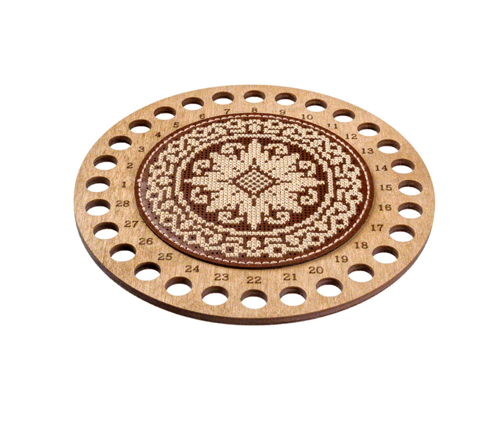 Honbay Wooden Embroidery Floss Organizer Cross Stitch Floss