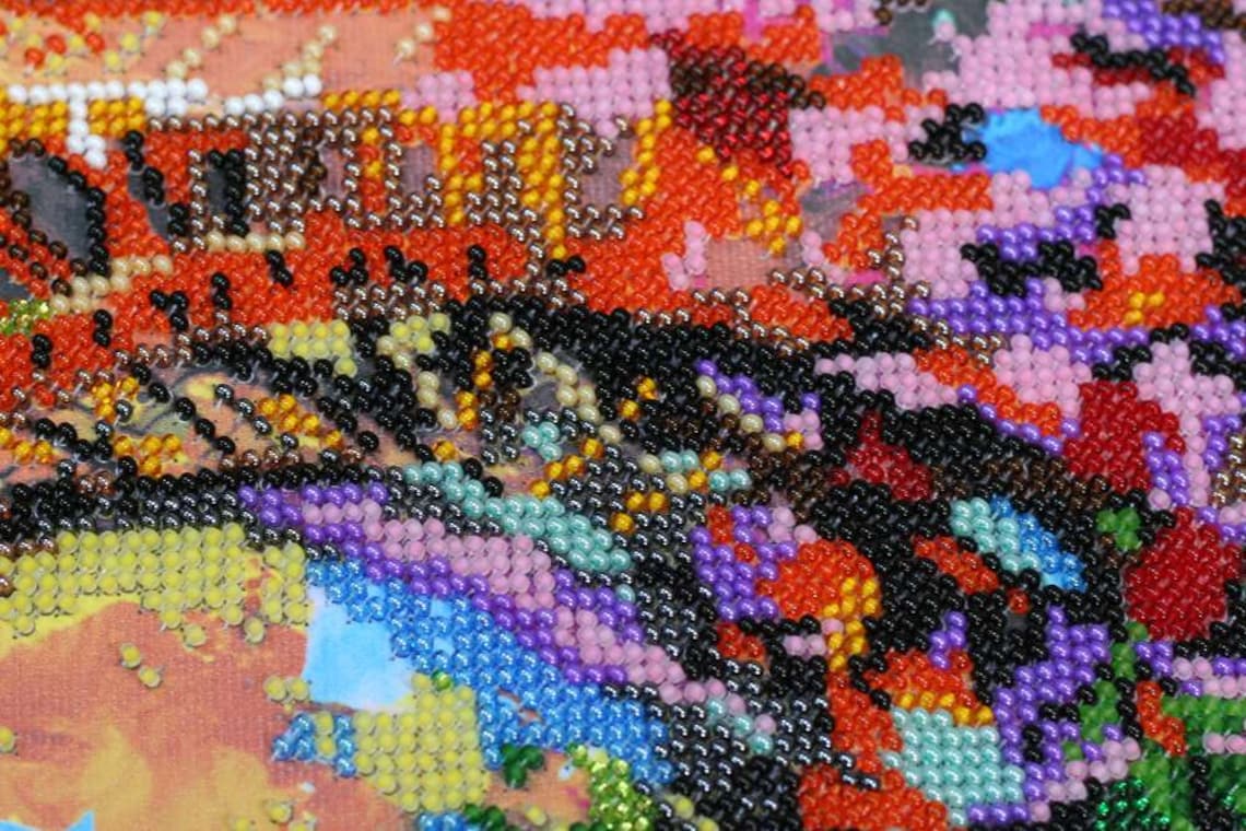 France Paris DIY Bead Embroidery Kit DIY Gift Idea Etsy