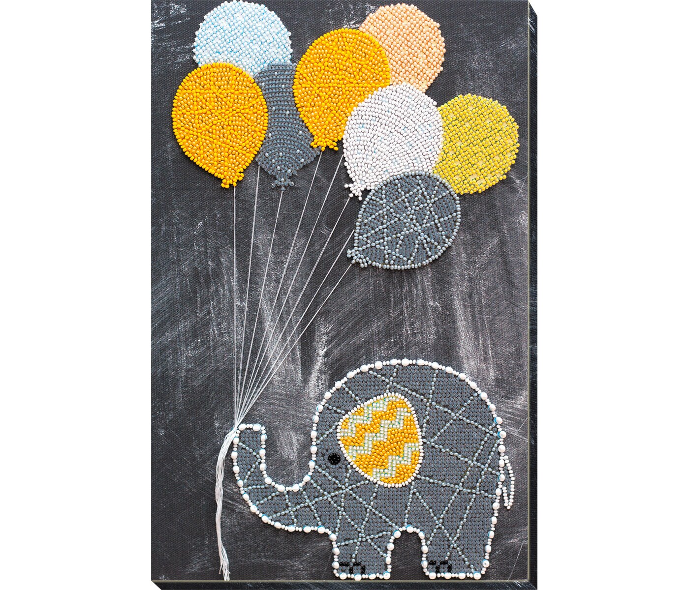 Elephant - Hand Embroidered & Bead Work Toy / Home Decor Item