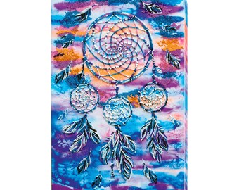 Dreamcatcher DIY Bead Embroidery Kit DIY gift idea Needlepoint kits Home decor Embroidery art Beaded painting set Needlepoint beading