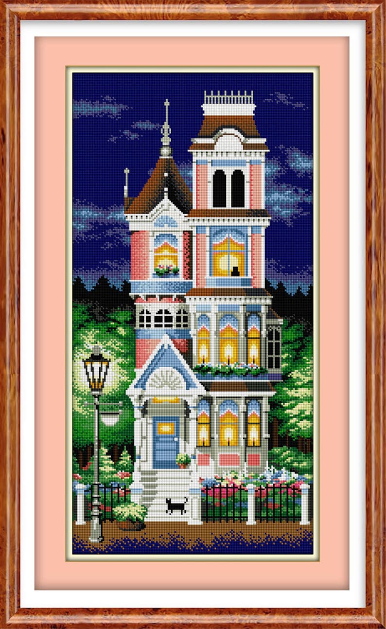 Victorian Charm House DIY Diamond Painting Kit Full Square Etsy