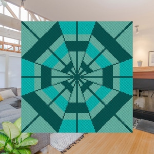 Infinite Snuggles C2C Afghan Crochet Pattern | Corner to Corner Blanket PDF Pattern | Graph Chart Graphghans Cross Stitch Tapestry Intarsia