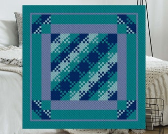Bippity Boop C2C Afghan Crochet Pattern | Corner to Corner PDF Crochet Blanket Crochet Pattern | Graph Chart Graphghan Cross Stitch Tapestry