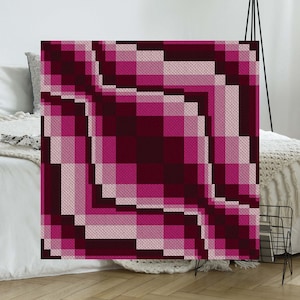 Forest for the Trees C2C Afghan Crochet Pattern for Corner to Corner Crochet Blanket Crochet Pattern Includes Word Chart Block Chart /& Graph